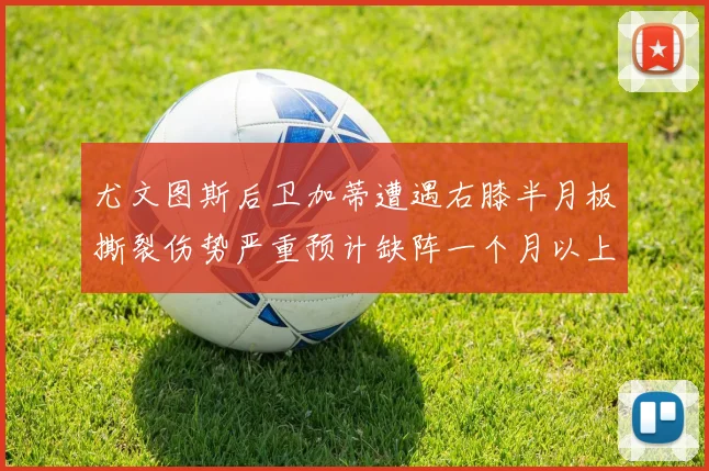 尤文图斯后卫加蒂遭遇右膝半月板撕裂伤势严重预计缺阵一个月以上