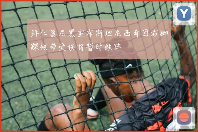 拜仁慕尼黑宣布斯坦尼西奇因右脚踝韧带受伤将暂时缺阵